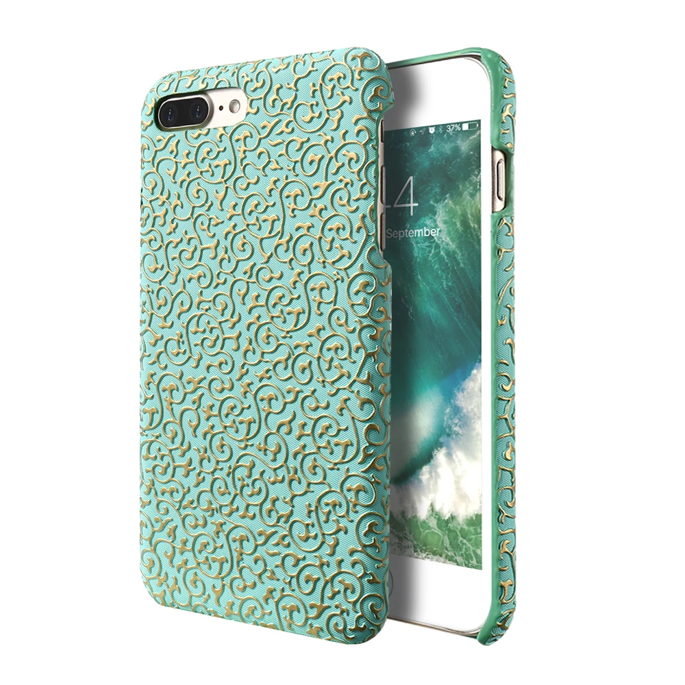 Ретро Дворец Цветок Pattern Жесткий PC Phone Чехол Для iPhone 7 плюс Крышка Мода 3D Телефон