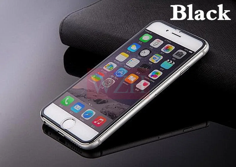 3D алюминиевое закаленное стекло для iPhone 7 8 Plus X 9H полное покрытие рамка из сплава Защитная пленка для iPhone 5 5S 5C SE 6 6 S с закругленными краями