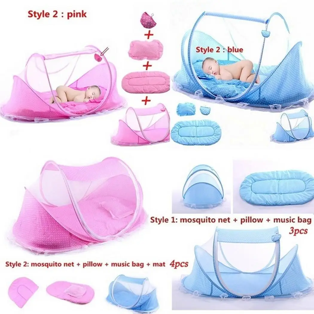 Babycare 3 шт. портативная детская кроватка складная москитная сетка для лета