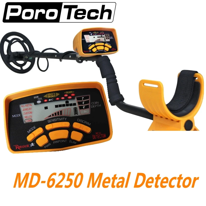 Новое поступление подземный металлоискатель MD6250 золотоискатель Кладоискатель