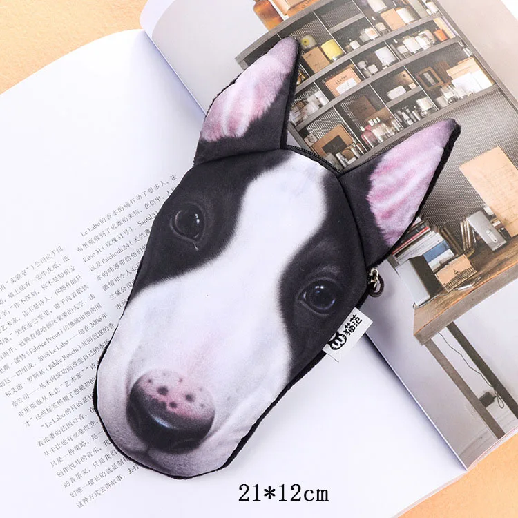 5 Милый чехол-карандаш на молнии с изображением собаки Kawaii, 3D плюшевая Сумка-карандаш с кошкой, новинка, чехол с большой вместительностью, школьные принадлежности, канцелярские принадлежности, чехол для ручек - Цвет: 5
