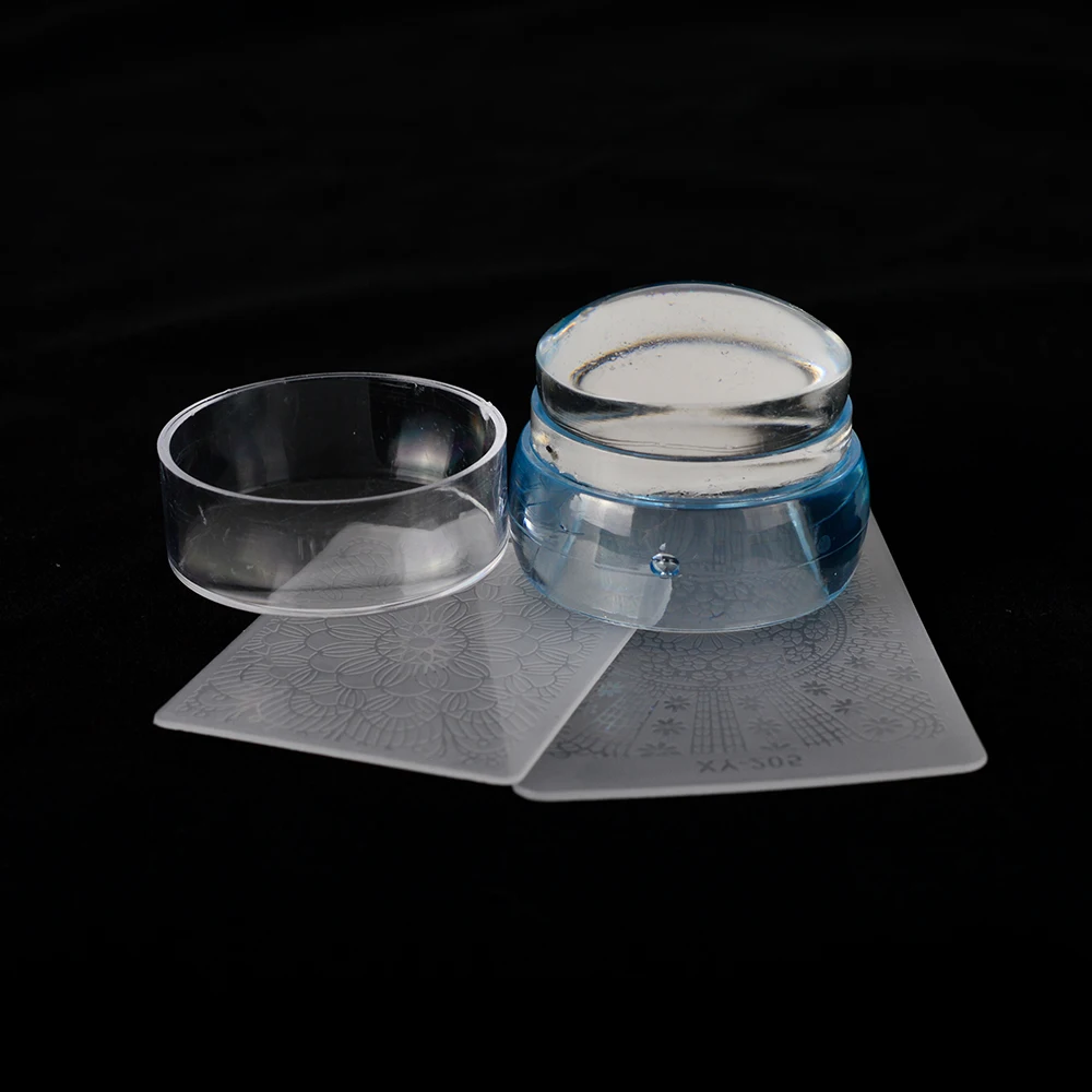 1 набор прозрачных желе для дизайна ногтей стемпер силиконовых шаблонов