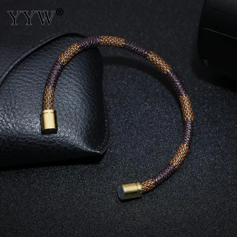 

High Quality Couple Genuine Leather Bracelets Bangles For Women Snakeskin Charm Bracelet Men Hipster Jewelry Magnetic Buckle