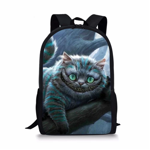Noisydesigns милый рюкзак для кошек, яркий рюкзак Mochila, школьная сумка для девочек-подростков, Чеширская сумка с аппликацией в виде котенка, мультяшный принт - Цвет: P745C