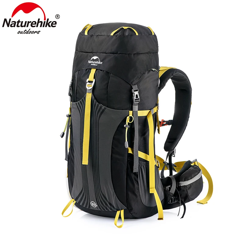 Водонепроницаемый рюкзак Naturehike, Рюкзак Для Путешествий, Походов, альпинизма, кемпинга, рюкзак с дождевиком 45L/55L/65L