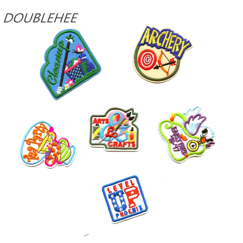 DOUBLEHEE Мультфильм партия мишень для стрельбы из лука патч вышитые утюжок на