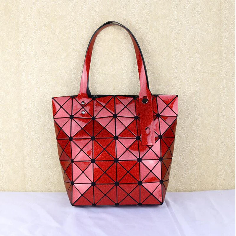 Японская Miyake же стиль Геометрическая Алмазная Сверкающая поверхность лазерная