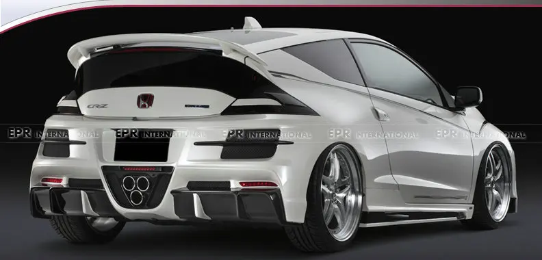 FRP крыло губы для HONDA CRZ 10,2-12,8 CR-Z ZF1 SBLK стиль Стекловолокно Задний спойлер обшивка для CRZ гоночная часть