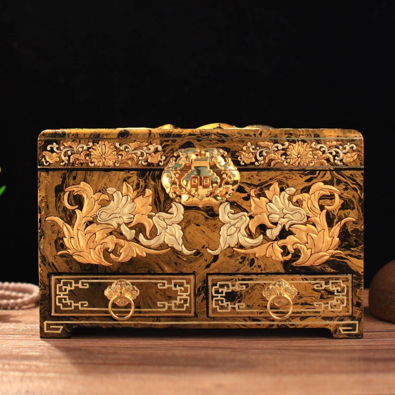 Шкатулка для хранения ювелирных изделий с замком | Дом и сад