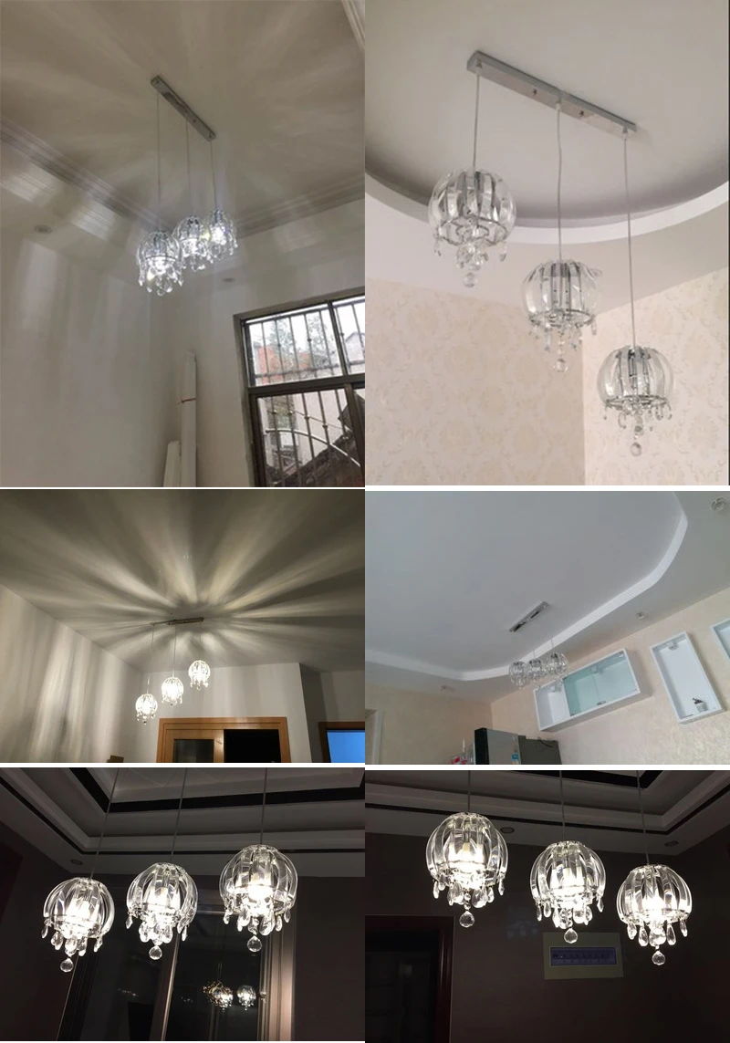 Крючок деревенский подвесные светильники Современные хрустальные обеденный