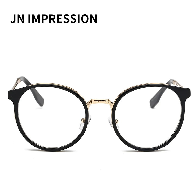 J N новые оправы для очков модные черные винтажные металлические оптические
