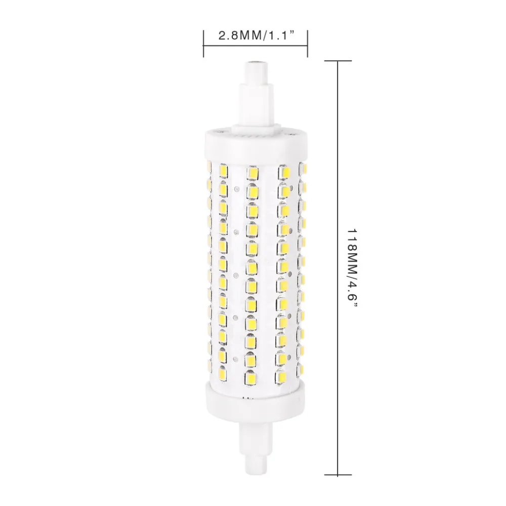 Bombillas Dimmable R7S светодиодный светильник 78 мм 118 SMD 2835 85 265 в прожекторные лампы
