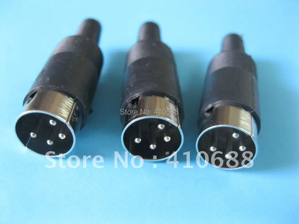 100 шт. в партии 4 контактный разъем с пластиковой ручкой|4 pin male|connector plugconnector din |