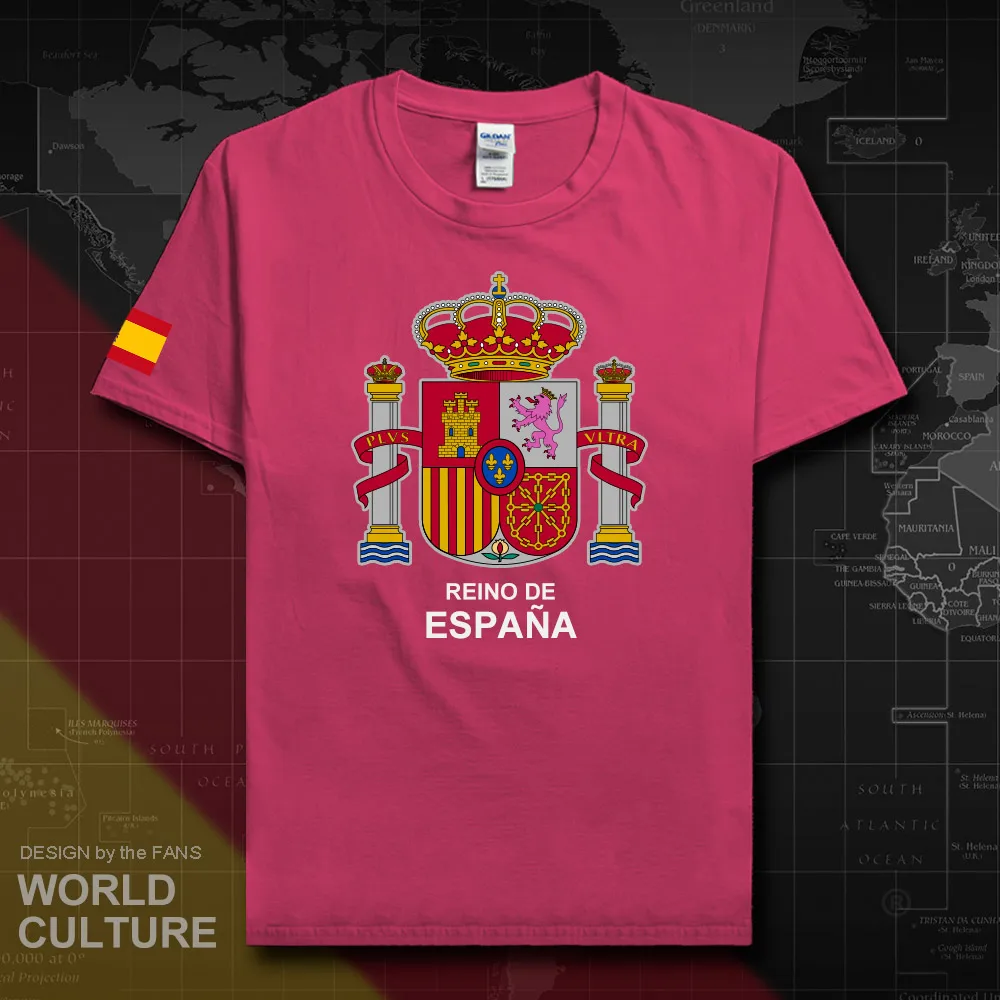 Футболка мужская с надписью Kingdom of Spain хлопковая тенниска для собраний уличная