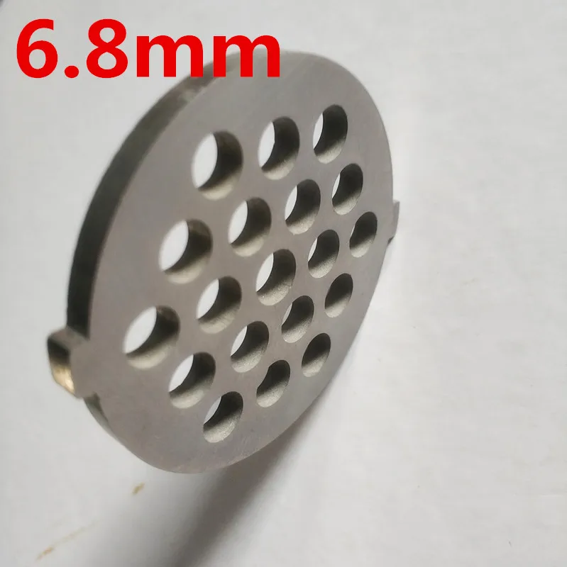 6.8mm Мясная шлифовальная плита, сетчатый нож, мясорубка для vitek, универсальный выбор моделей 380 382 383 385 386 387 388 и т. Д - Цвет: 6.8mm