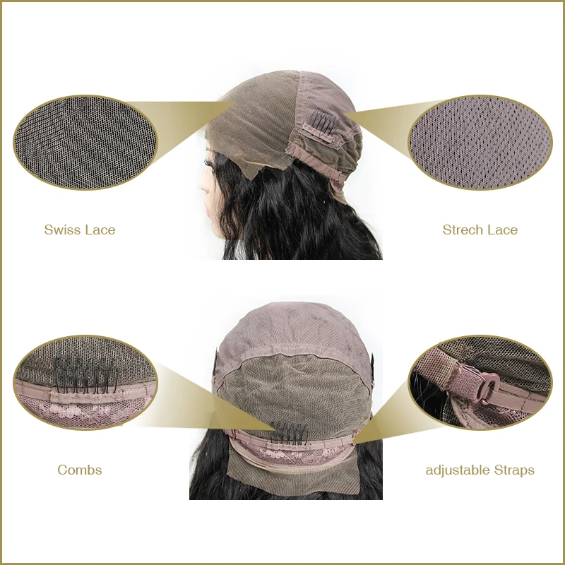 Парики из натуральных волос без клея бразильские волосы Remy прямые человеческие