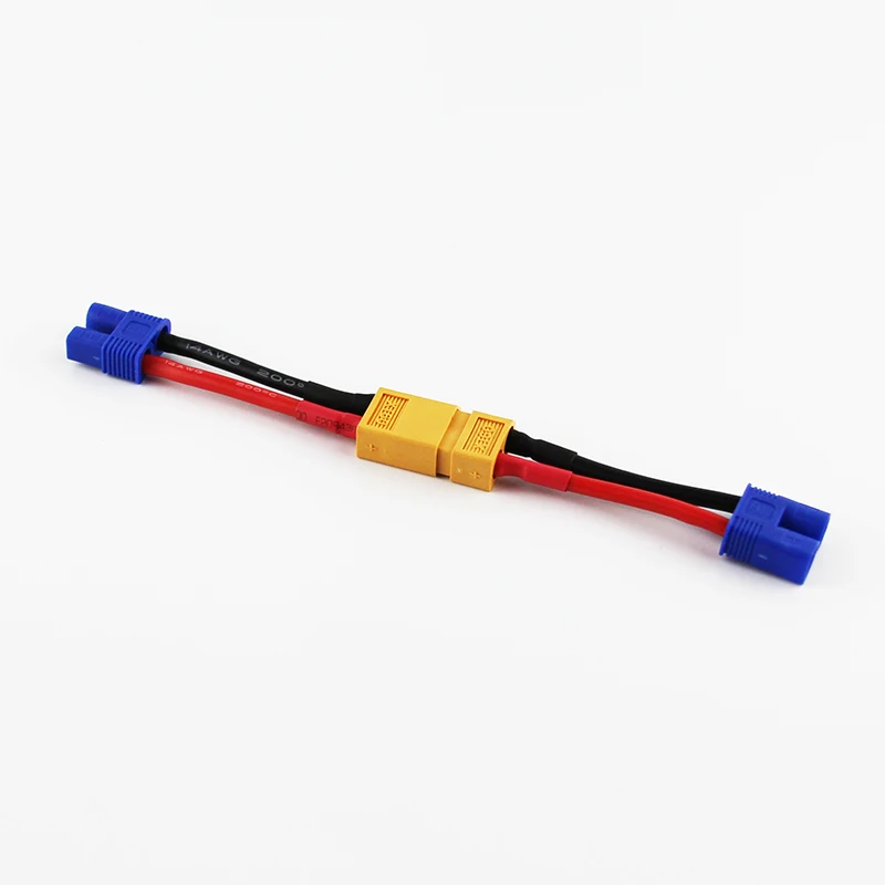 OliYin 5 шт./лот XT60 к разъему EC3 Штекерный гнездовой адаптер 14awg зарядный кабель для