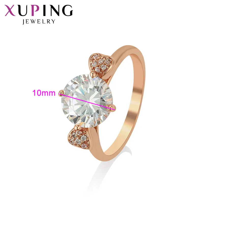 Xuping Fashion Circle Style Ring Rose Gold Color Plated Exquisite Cute Jewelry for Women Valentine's Day Gifts 15577 | Украшения и