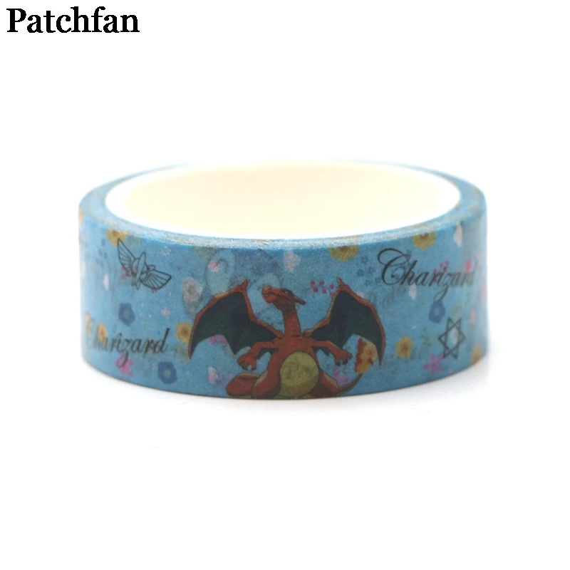 Patchfan карманные монстры Декорации для косплея 90s DIY Скрапбукинг дети клей васи маскирующая Лента Печатный узор наклейка A2160