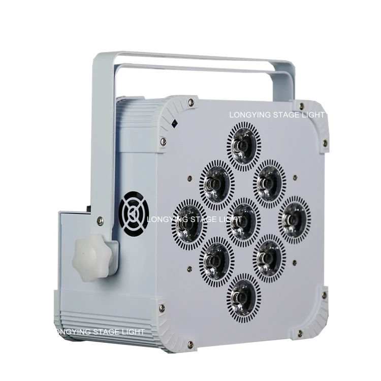 Бесплатная доставка 2 шт./лот 9x18 Вт 6 в 1 RGBWA УФ аккумулятор DMX512 встроенный 4G