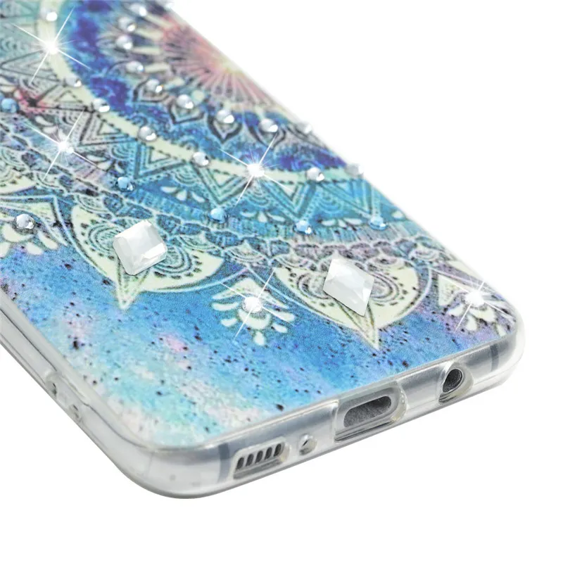 Nextmall For Samsung Galaxy S8 Capa Diamond 3D Bling Phone Case Rhinestone Painted Cover Fundas |
