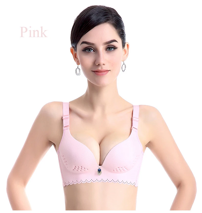 Seamless Bra Plus Size Bras For Woman Comfortable Breathable Underwear Woman Push Up Brassiere Bra Gather Adjustable Women BH бюстгалтерженское бельебюстгальтербелье женскоенижнее белье женскоелифчик без лямокпуш аплив