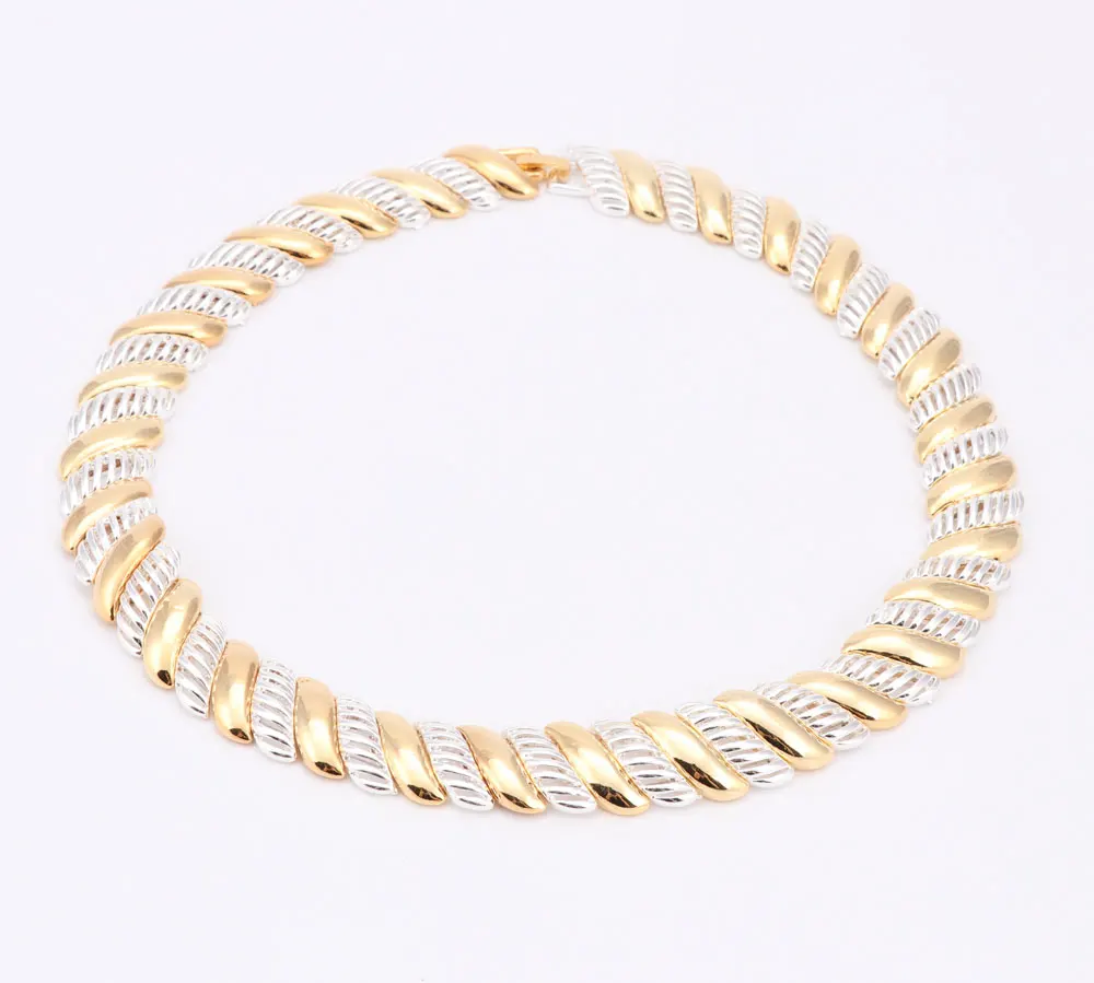 Женский комплект ювелирных изделий золотого цвета в африканском стиле высокого