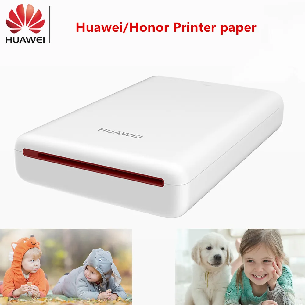 huawei Zink Карманный фото принтер бумага AR Honor Мини карманный принтер 300 точек/дюйм портативный Bluetooth 4,1 Поддержка DIY Share 500