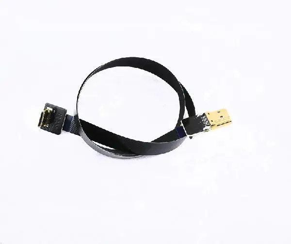 Супер мягкий экранированный HDMI в мини Преобразование кабель серебро/черный цвет