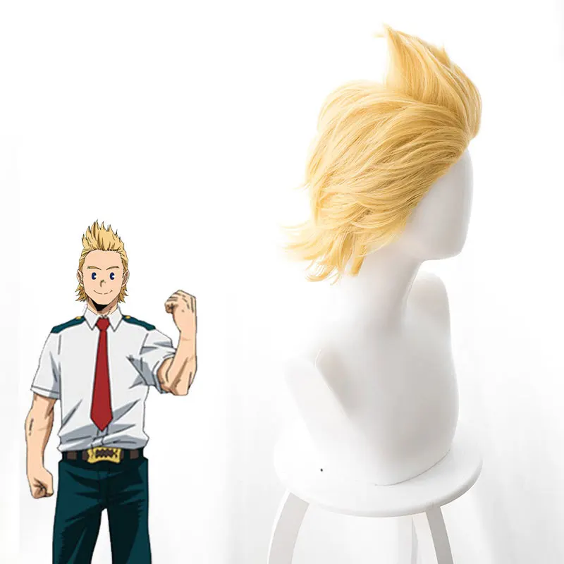 Аниме My Hero Academia Mirio Toogata Million парик для косплея Boku No большой 3 желтые парики| |
