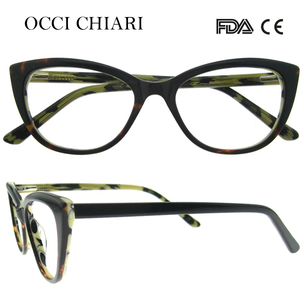Оправа для очков OCCI CHIARI 2018 ацетатная оправа с кошачьими глазами разноцветная