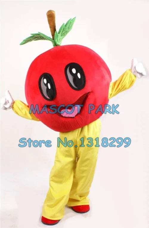 

mascot new custom happy red apple mascot costume adult size cartoon apple theme anime cosplay costumes carnival fancy dress kits