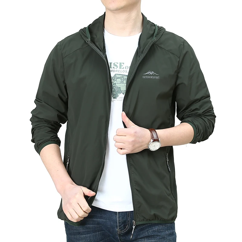 M до 4XL и пять цветов летняя непромокающая куртка невыгорающий кожи пальто