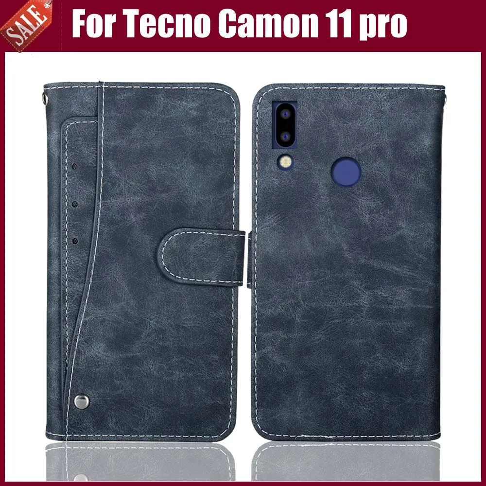 Новый дизайн! Tecno Camon 11 pro чехол Роскошный кошелек Флип PU кожаный защитный для
