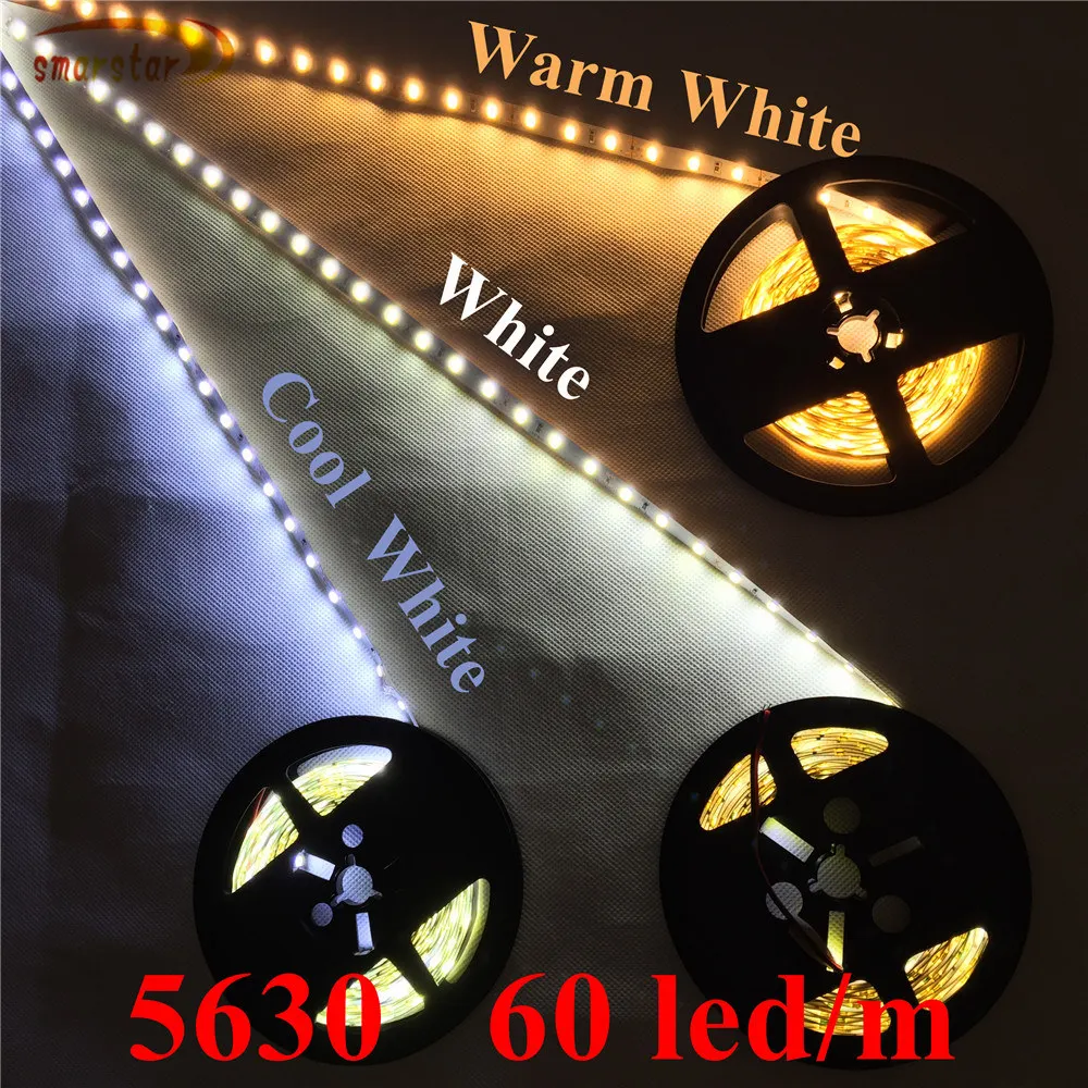 Smarstar 12 в 60 светодиодный/м 5630 SMD гибкий светодиодный светильник стринги ing мягкий