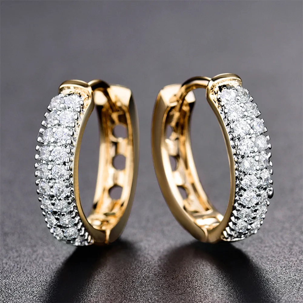 Женские серьги-кольца MOLIAM модные роскошные серьги с блестящим кристаллом