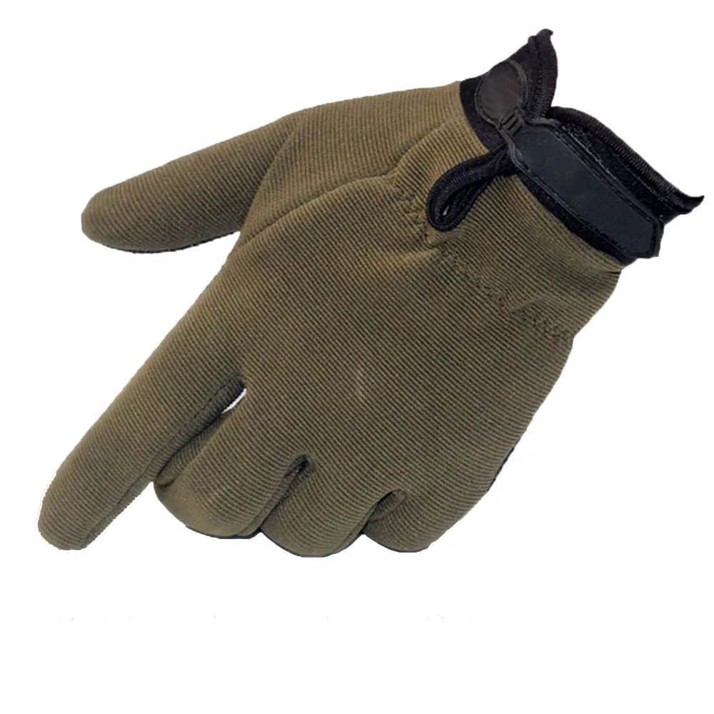 Army Green Спорт на открытом воздухе камуфляж мужские военные тактические перчатки езда Охота полный палец перчатки#267407 - Цвет: Army Green