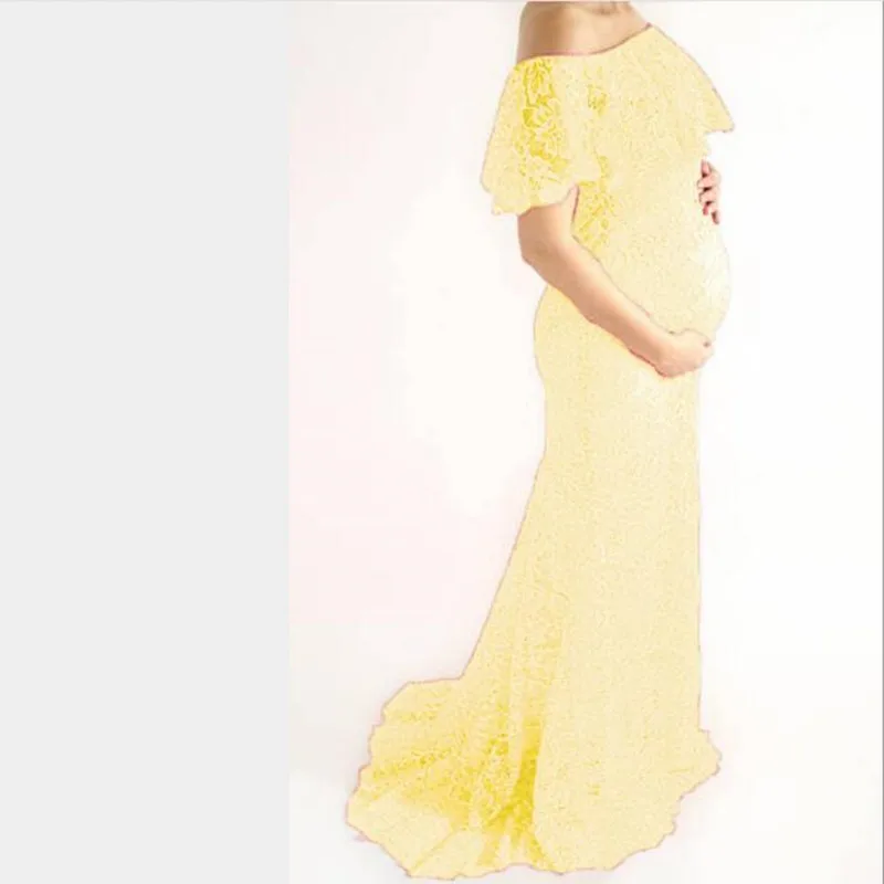 Кружевное платье для беременных фотосессии длинное фотосъемки макси Vestidos Одежда