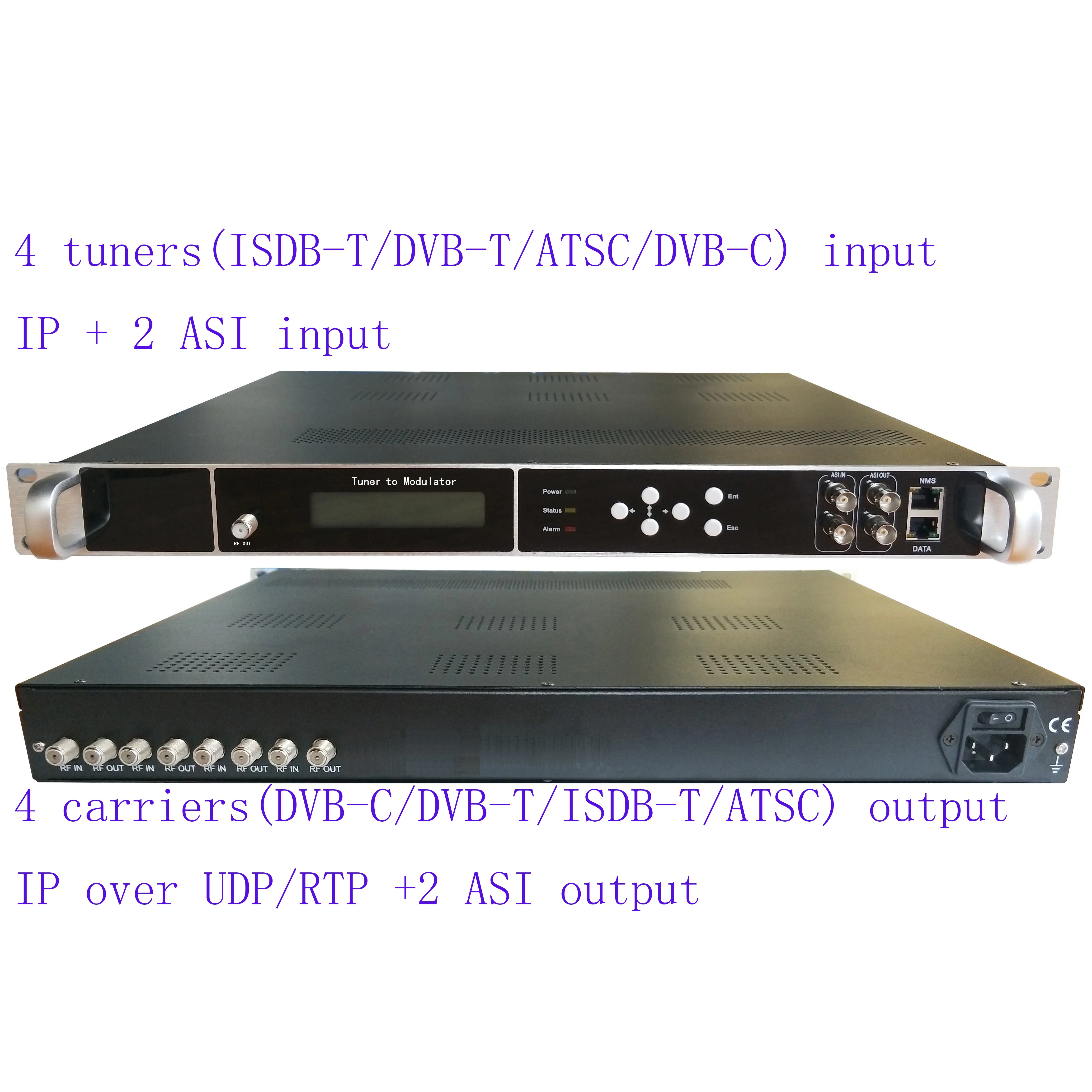4/8 способ DVB S2/с для ISDB T цифровой catv модулятор радиочастотный тюнер RF