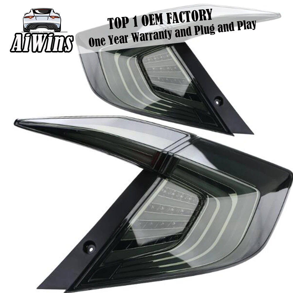 Aiwins для Honda Civic 10th седан 2015-2018 12 В автомобиля задние фонари задний фонарь