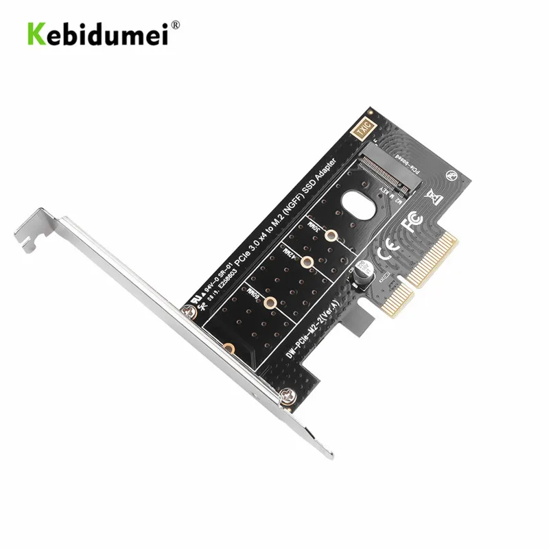 Интерфейсная карта kebidumei M.2 NVMe SSD NGFF к адаптеру PCIE X4 M ключ поддержка PCI Express 3 0x4 2230 2280