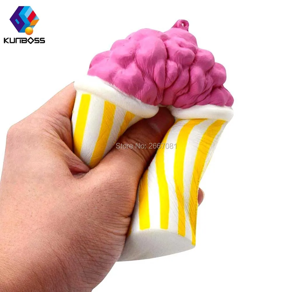 2018 Лидер продаж KunBoss 11 см мягкими ПУ анти стресс мягкой Squeeze стресса Kawaii попкорн