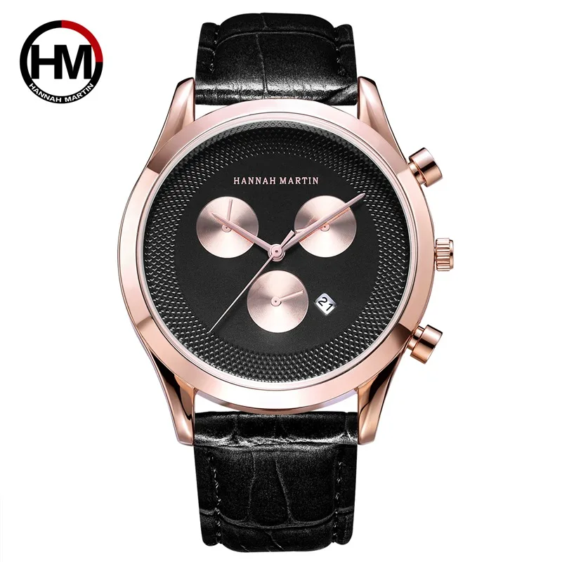 Hannah Martin Top Brand Luxury Wrist Watch Men Sport Auto Date Men's Waterproof Watches Clock kol saati reloj hombre | Наручные часы