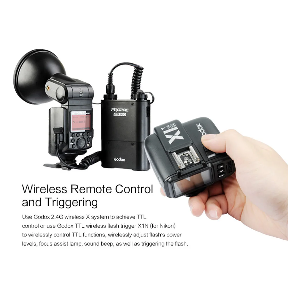 Godox Witstro AD360II N 360 Вт GN80 TTL вспышка и PB 960 Аккумулятор для Nikon DSLR камер X1T/C/N/S X1T