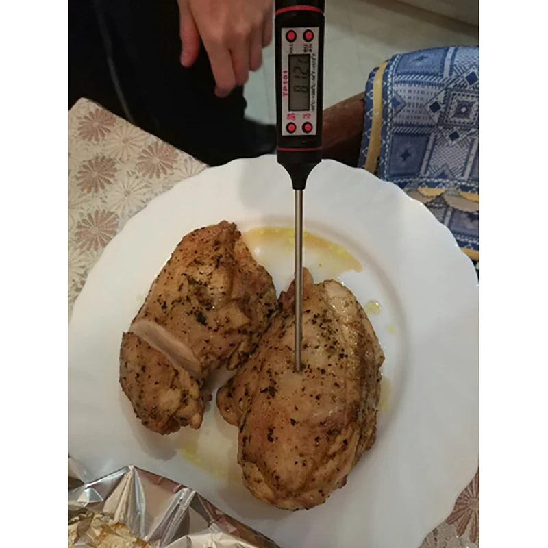 Электронный цифровой термометр инструменты Ареометр мясо Еда зонд Кухня Пособия