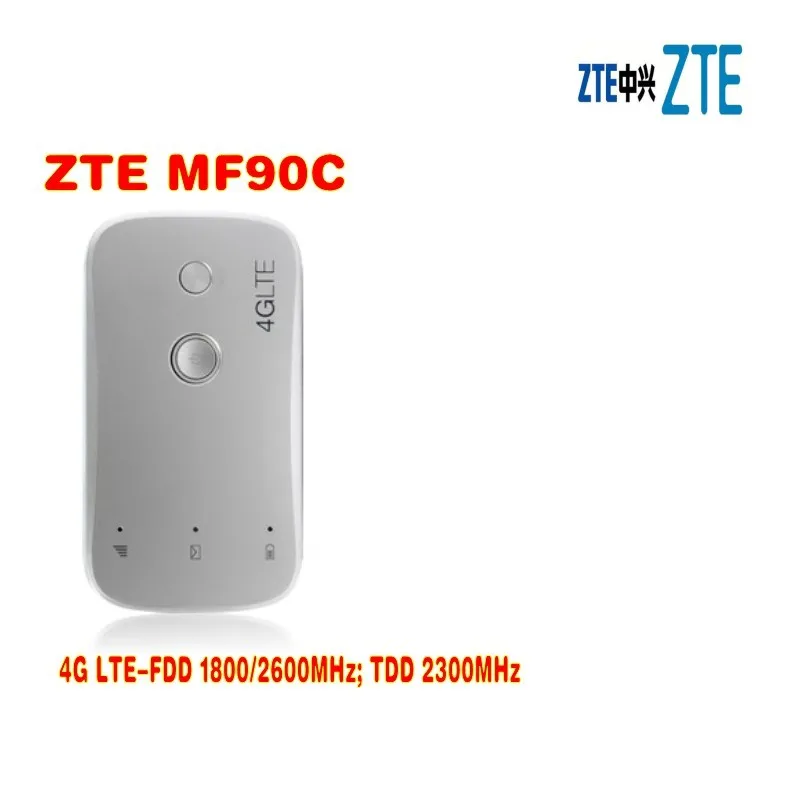 Открыл новый ZTE mf90 mf90c 4 г LTE МИФИ маршрутизатор Мобильный Wi Fi роутер и 100 Мбит/с