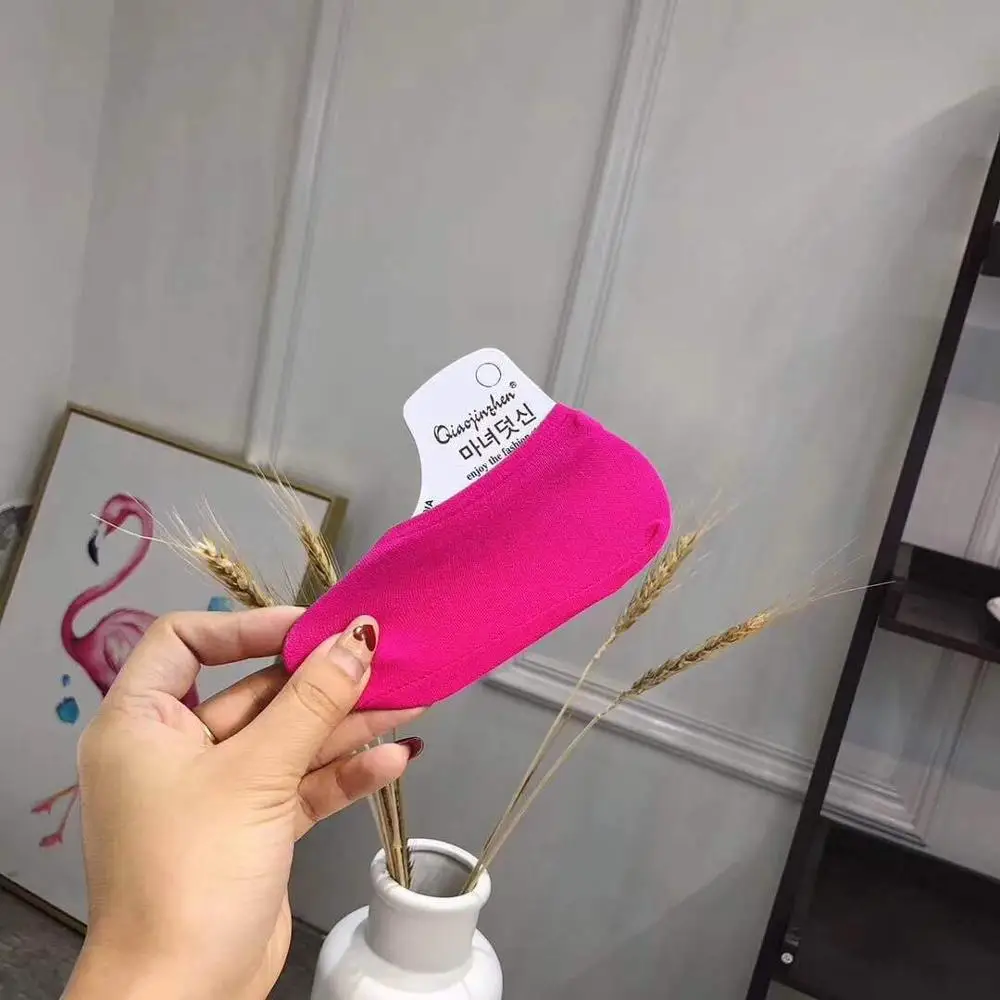 Летние носки-лодочки женские конфетные носки для девочек хлопковые однотонные