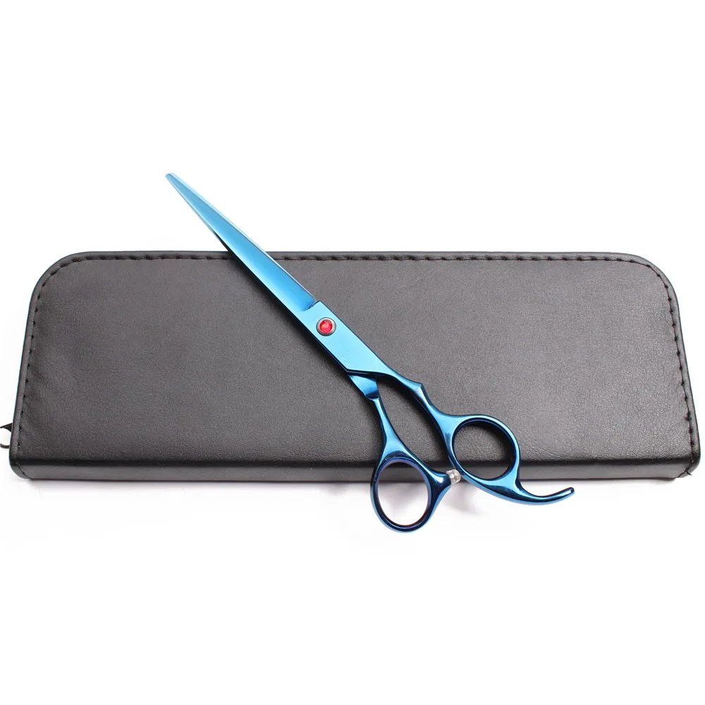 8 &quotиз нержавеющей стали настраиваемый логотип синие ножницы для животных