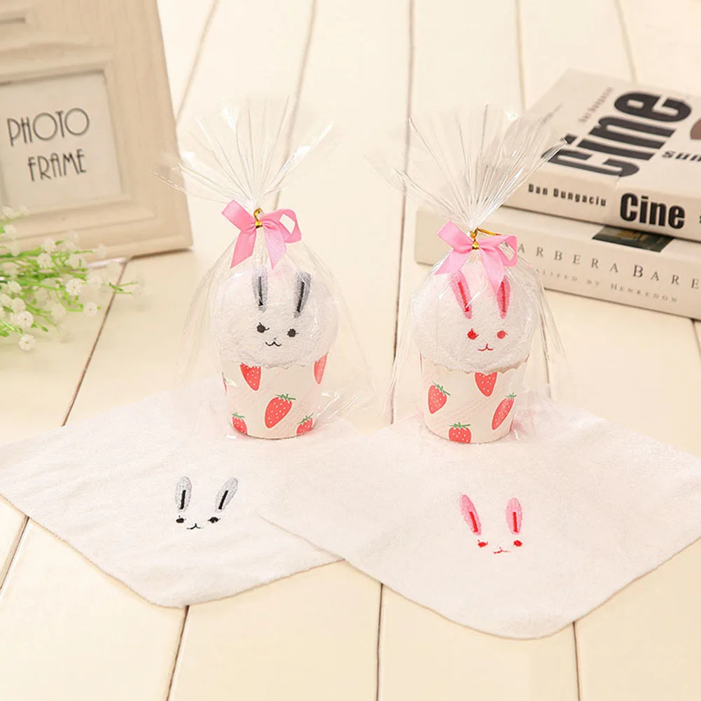 Rabbit-1PCS Животное полотенце форма торта подарок мягкий милый для свадьбы День рождения пара E2S - Цвет: Rabbit-1PCS