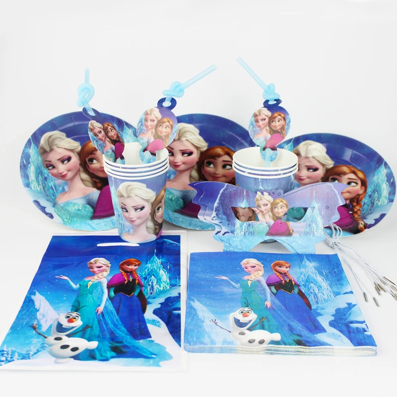 92 шт./лот оптовая продажа Disney Замороженные ребенка День рождения Аксессуары дети